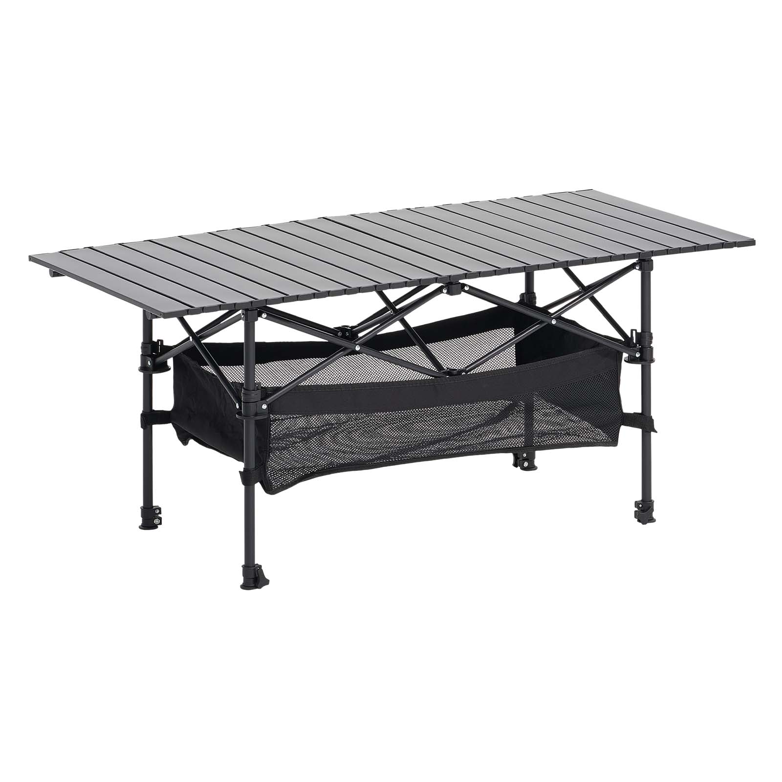 Folding Portable Camping Table Aluminum Outdoor Picnic Roll Up Table Storage Bag_voghion.com
